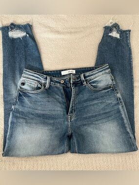 Kancan Medium Blue Distressed Jeans